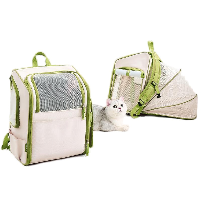 Mesh fabric pet carrier