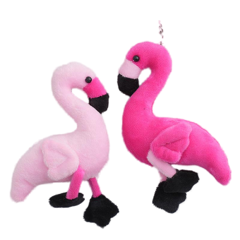 Plush toys flamingos